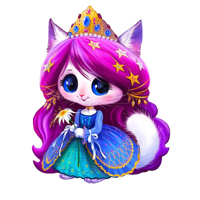 Деревянный пазл Collection Animals Принцесса Кэйти 60 деталей Melograno MPZCAN44-M